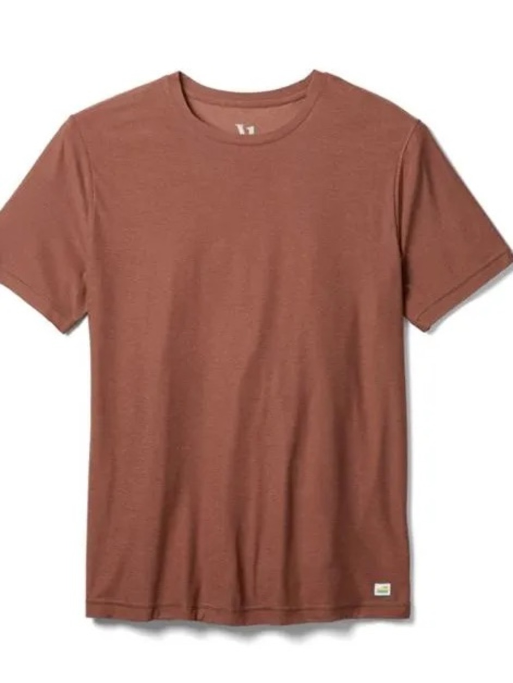 Vuori Strato Tee Crewneck T-Shirt Rust Brown Performance Size XL